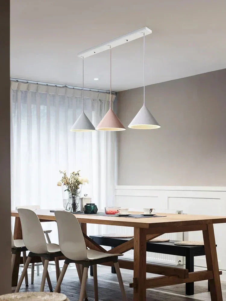Nora Pendant Lamp Collection By Euroselle Aluminum Finish