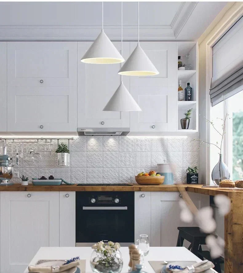 Nora Pendant Lamp Collection By Euroselle Aluminum Finish