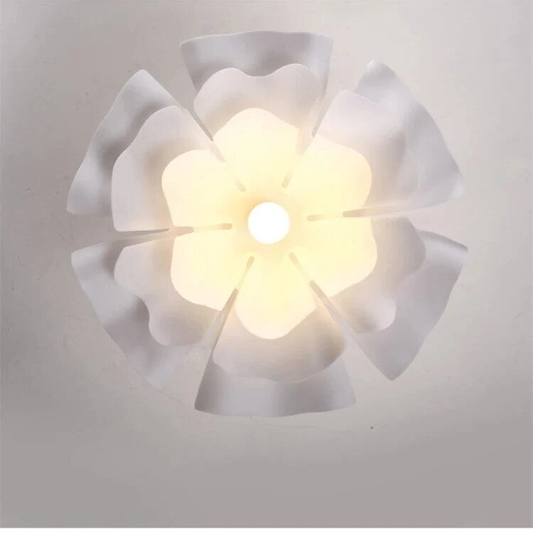 Euroselle Cloud Flower Pendant Light With Warm Glow Iron And Acrylic