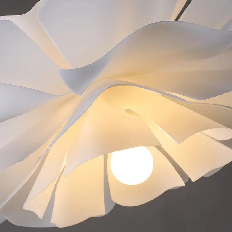 Euroselle Cloud Flower Pendant Light With Warm Glow Iron And Acrylic