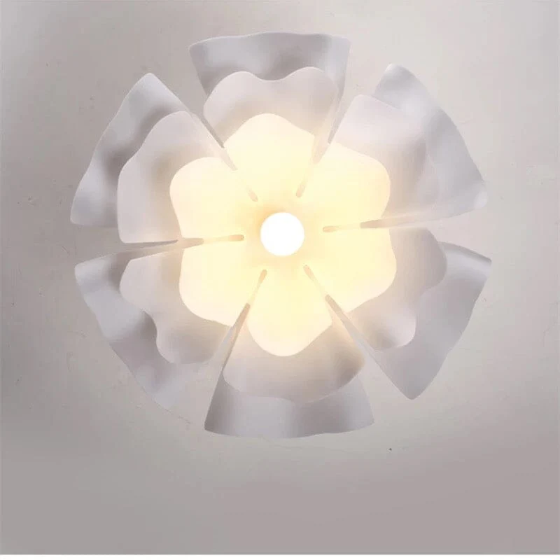 Euroselle Cloud Flower Pendant Light With Warm Glow Iron And Acrylic