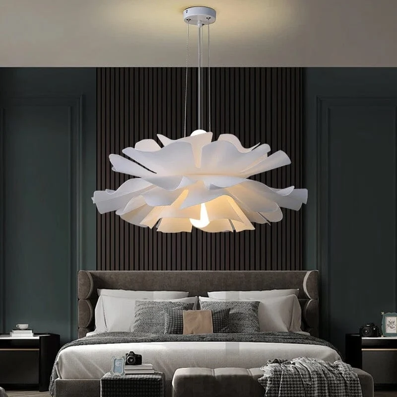 Euroselle Cloud Flower Pendant Light With Warm Glow Iron And Acrylic
