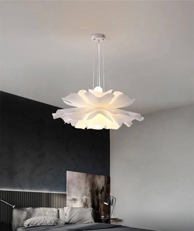 Euroselle Cloud Flower Pendant Light With Warm Glow Iron And Acrylic
