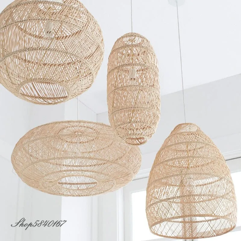 Sakura Rattan Pendant Lights For Home Decor By Euroselle