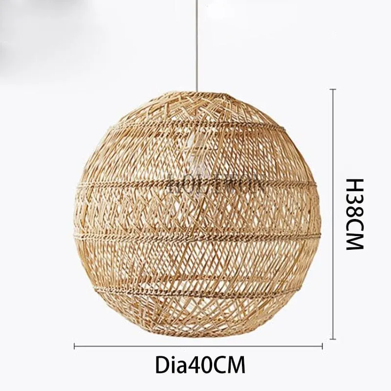 Sakura Rattan Pendant Lights For Home Decor By Euroselle
