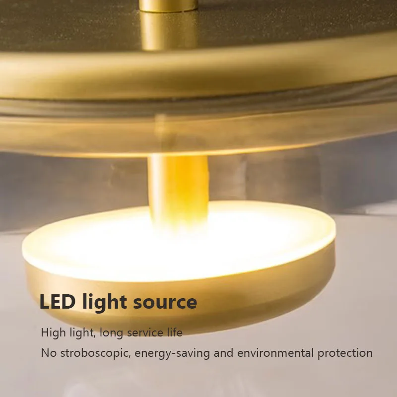 CrystalShine Elegant LED Glass Pendant Lamp Euroselle