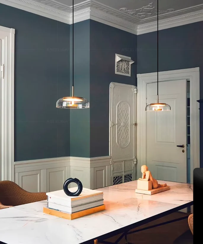 CrystalShine Elegant LED Glass Pendant Lamp Euroselle