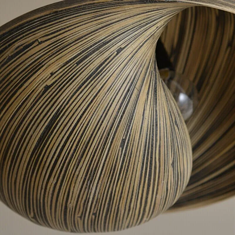 Euroselle Thai Bamboo Shell Pendant Lights Collection