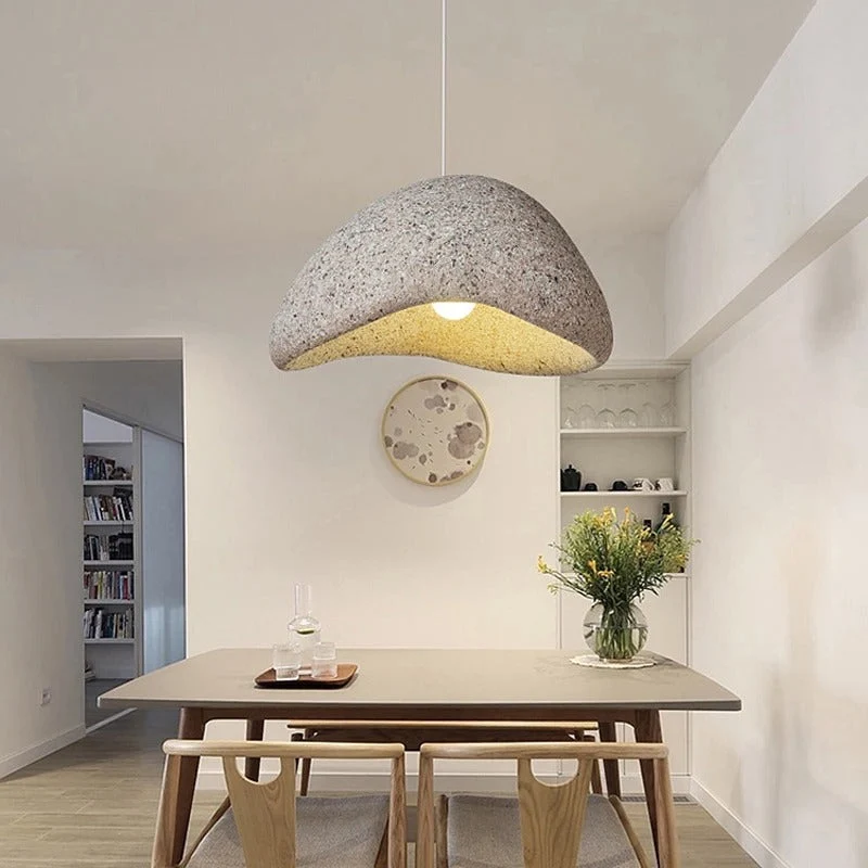 Euroselle Sand Wabi Sabi Pendant Light With Japanese Minimalist Charm