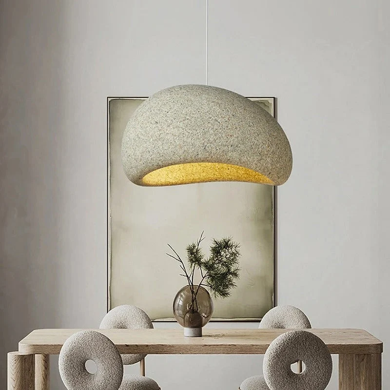 Euroselle Sand Wabi Sabi Pendant Light With Japanese Minimalist Charm