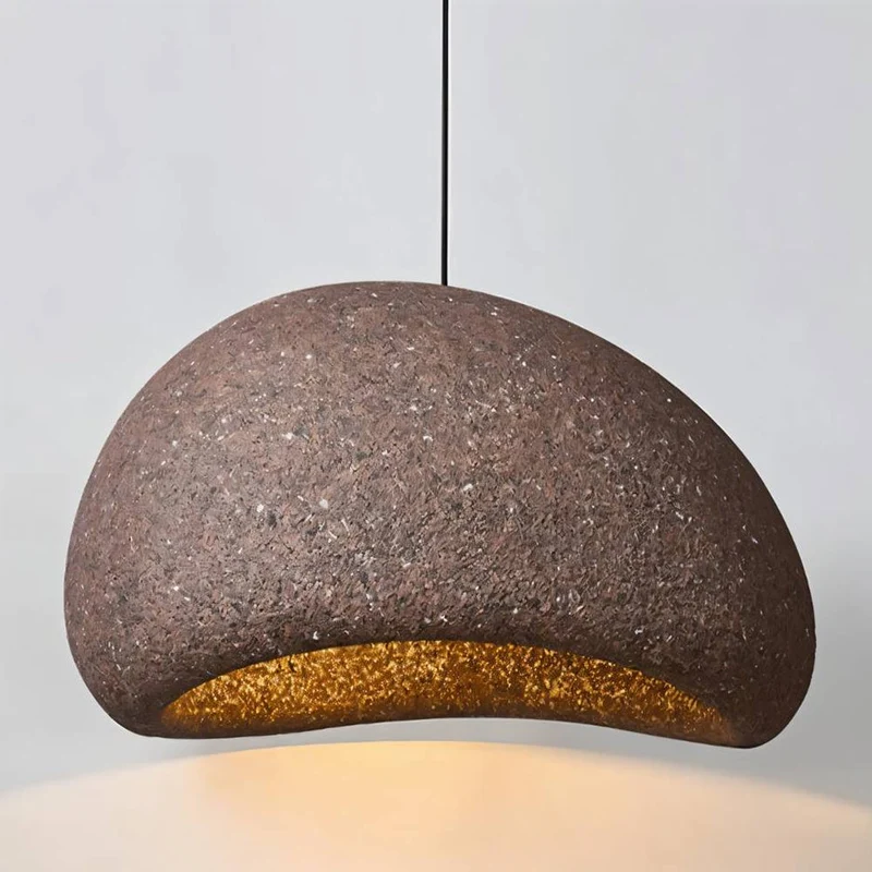 Euroselle Sand Wabi Sabi Pendant Light With Japanese Minimalist Charm