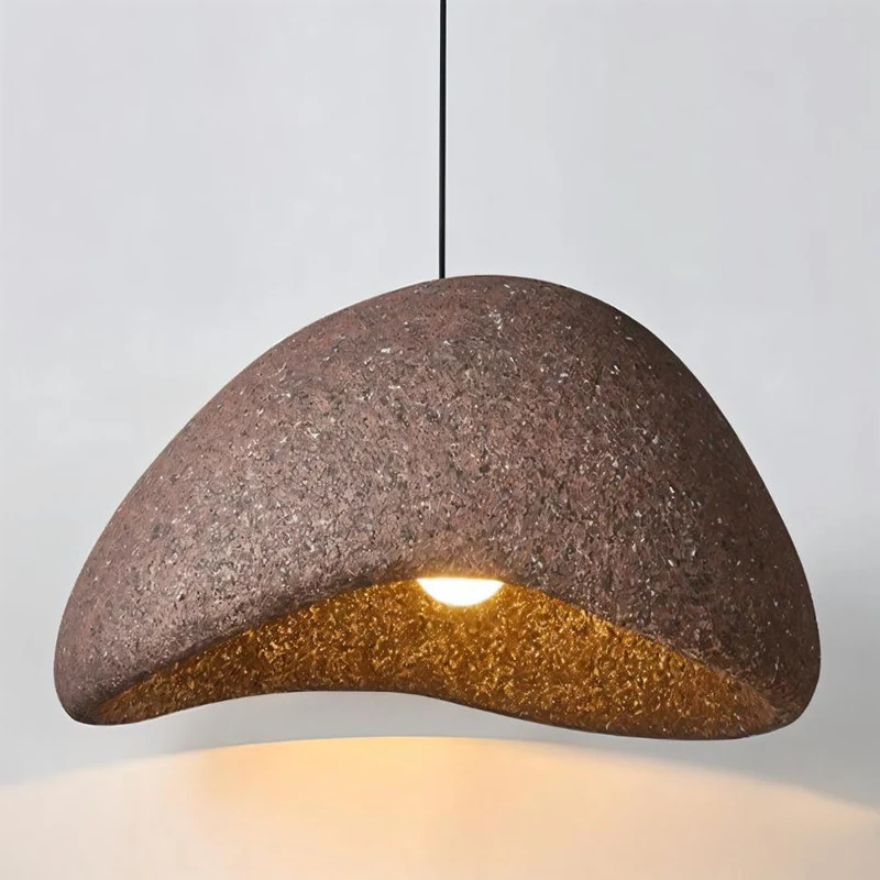 Euroselle Sand Wabi Sabi Pendant Light With Japanese Minimalist Charm