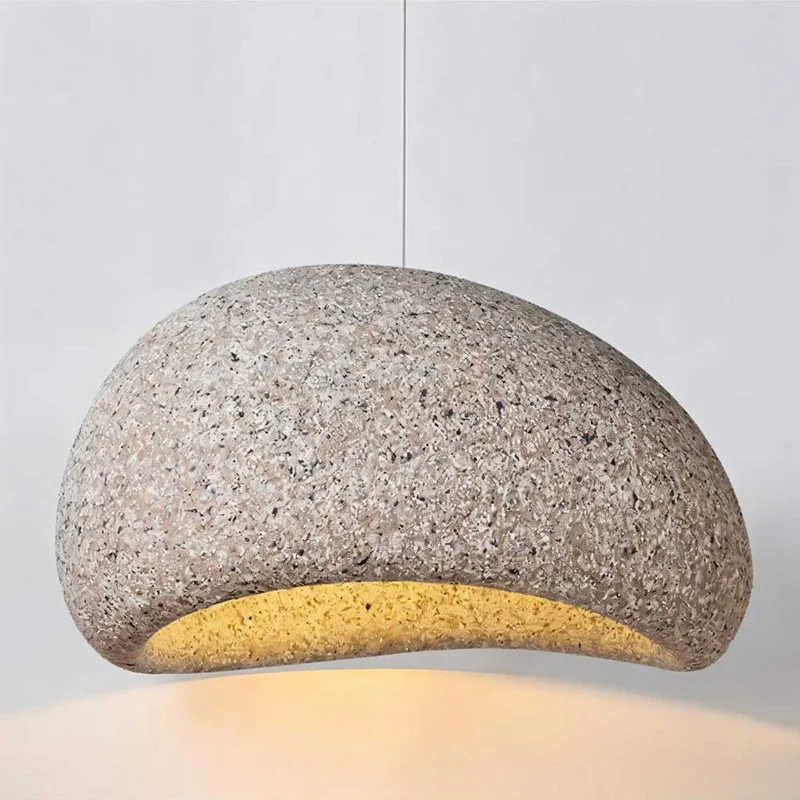Euroselle Sand Wabi Sabi Pendant Light With Japanese Minimalist Charm