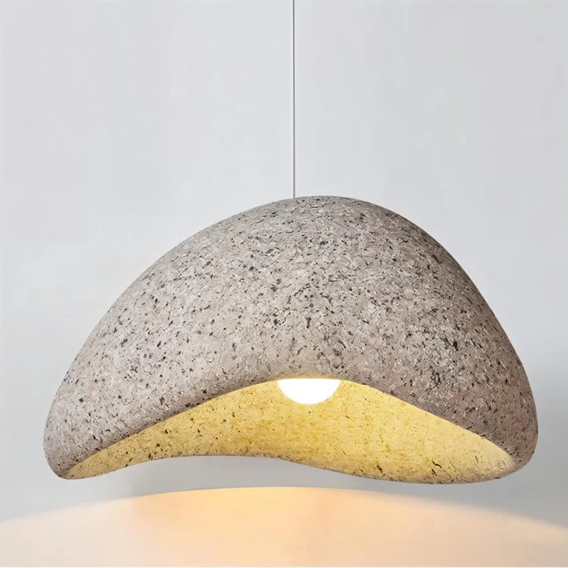 Euroselle Sand Wabi Sabi Pendant Light With Japanese Minimalist Charm