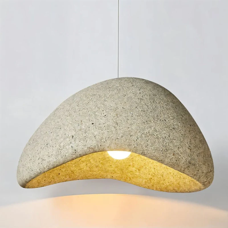 Euroselle Sand Wabi Sabi Pendant Light With Japanese Minimalist Charm