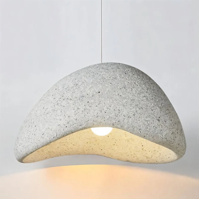 Euroselle Sand Wabi Sabi Pendant Light With Japanese Minimalist Charm