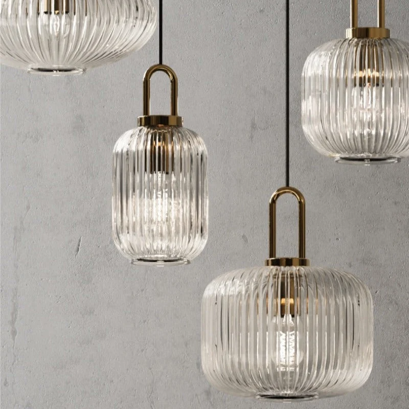 Toni Vintage Art Deco Glass Pendant Lights By Euroselle