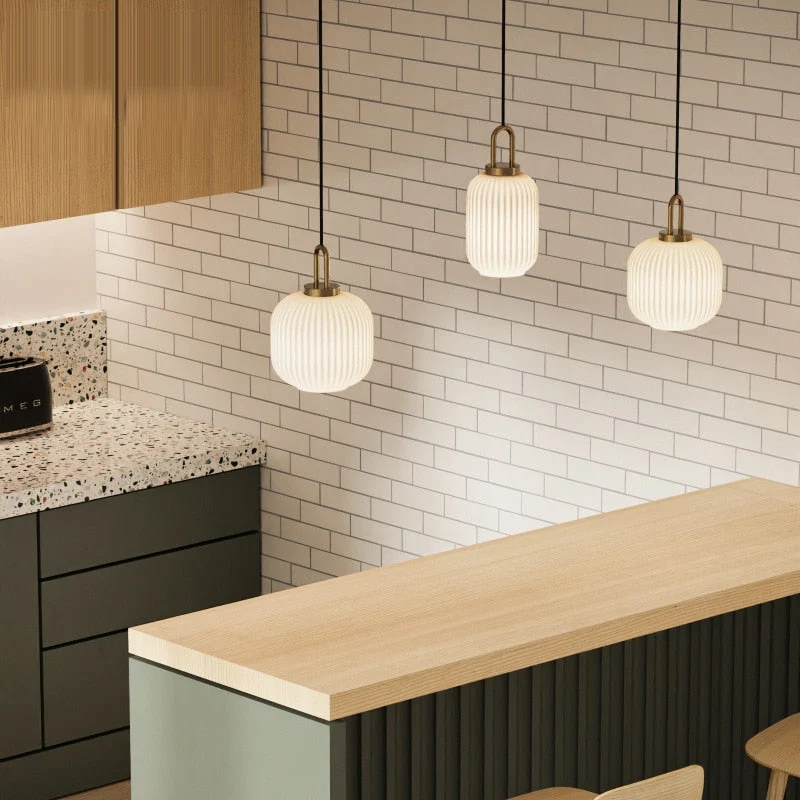 Toni Vintage Art Deco Glass Pendant Lights By Euroselle
