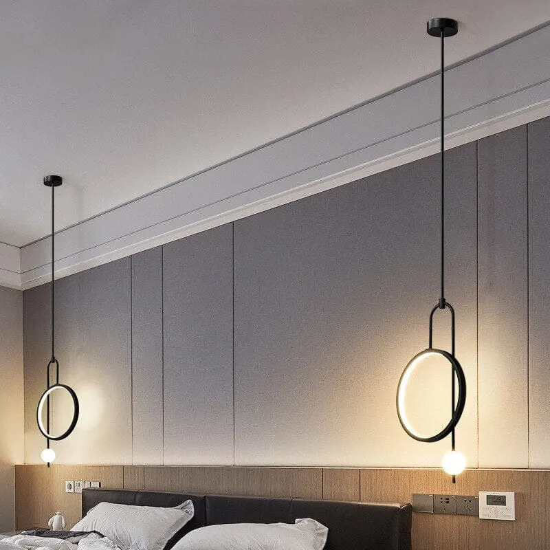 Euroselle Modern Gold Ring Pendant Light For Living Areas