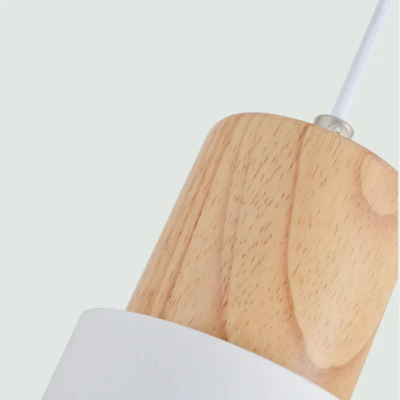 Ingrid Wood And Metal Cylinder Pendant Light By Euroselle