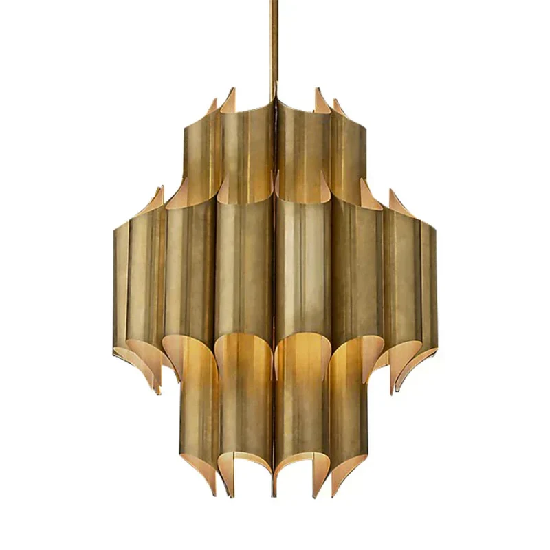 Evana Tube Pendant Lights By Euroselle Golden Glow Radiant Charm Luxurious Ambiance