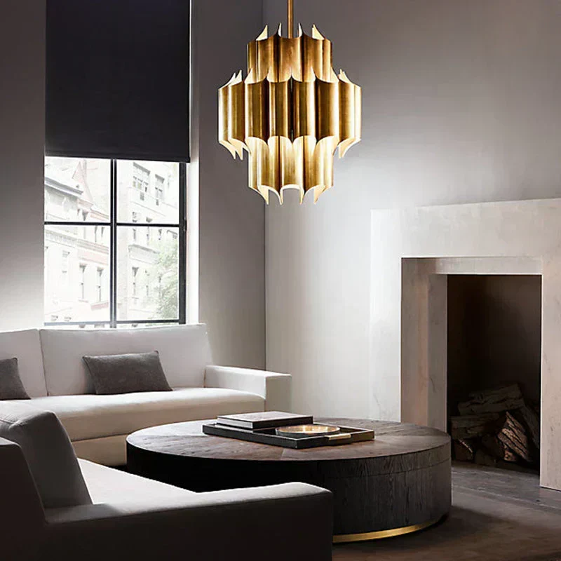 Evana Tube Pendant Lights By Euroselle Golden Glow Radiant Charm Luxurious Ambiance