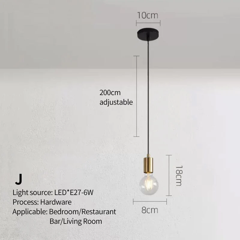 Francois Pendants From Euroselle - Nordic Designer Wire Pendant Lights