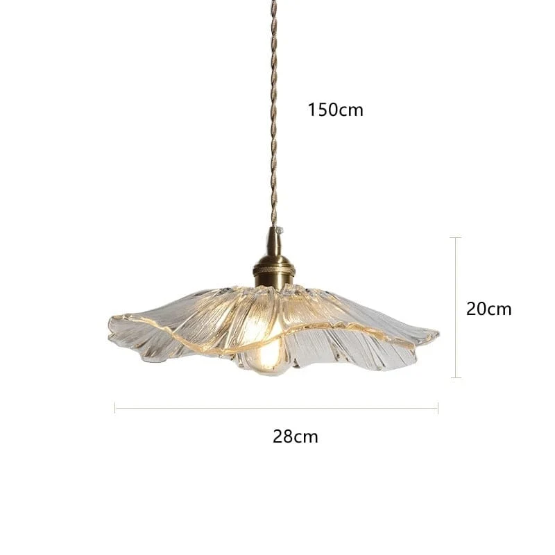 Euroselle Flower Glass Pendant Light Fixture Collection