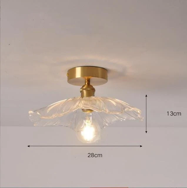 Euroselle Flower Glass Pendant Light Fixture Collection