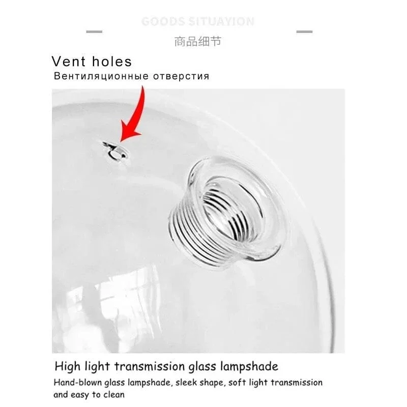 Euroselle Glass Globe Pendants Modern Pendant Lighting