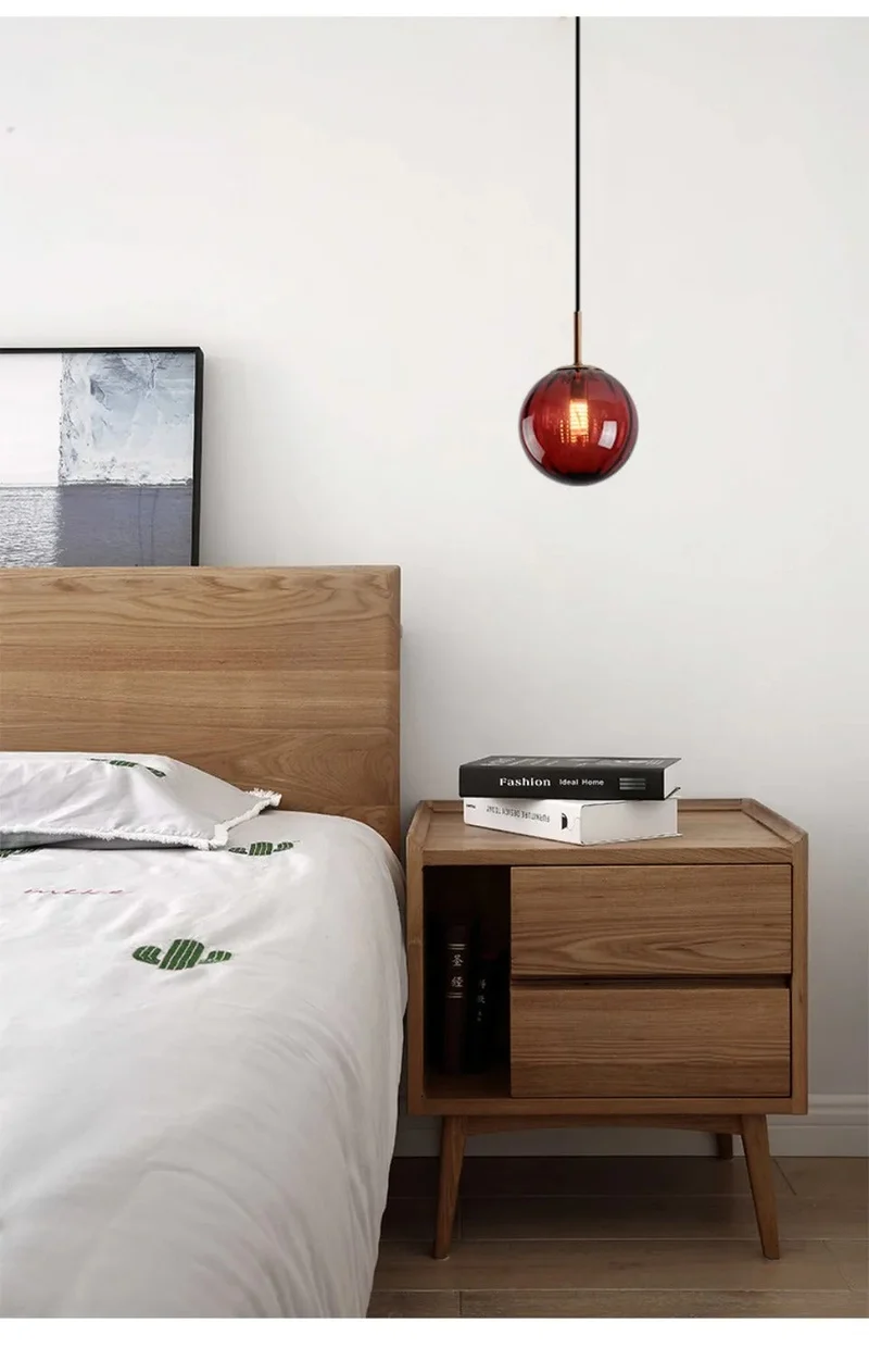 Glazen Pendant Light With Glass Ball Shade Euroselle