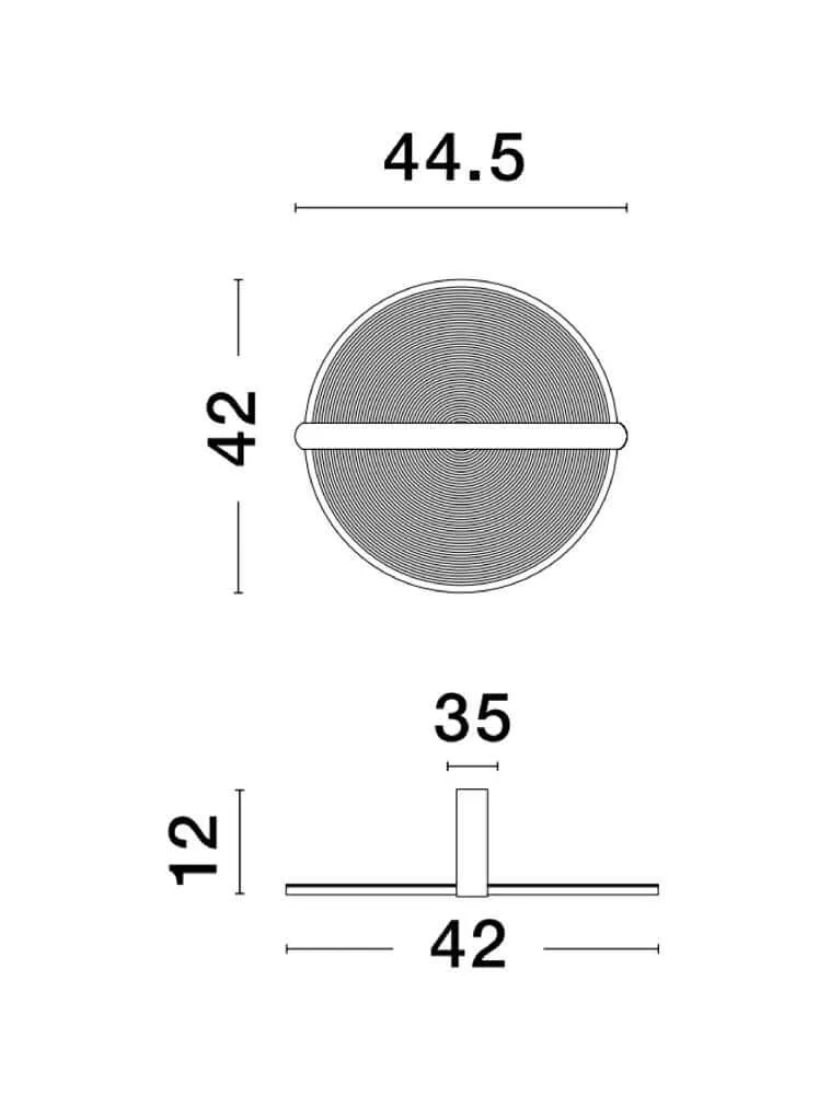 Noah LED Deckenleuchte 3000K Braun