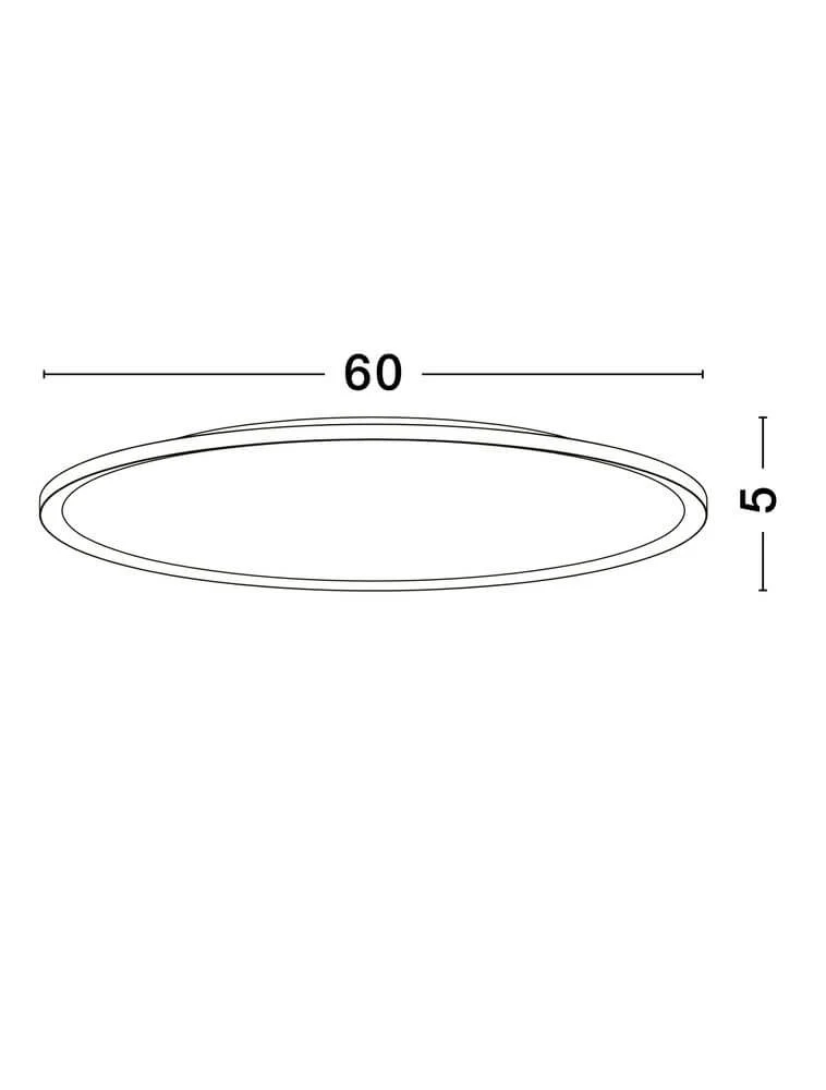 Aoton Deckenleuchte Ø 60cm Rund 3000K