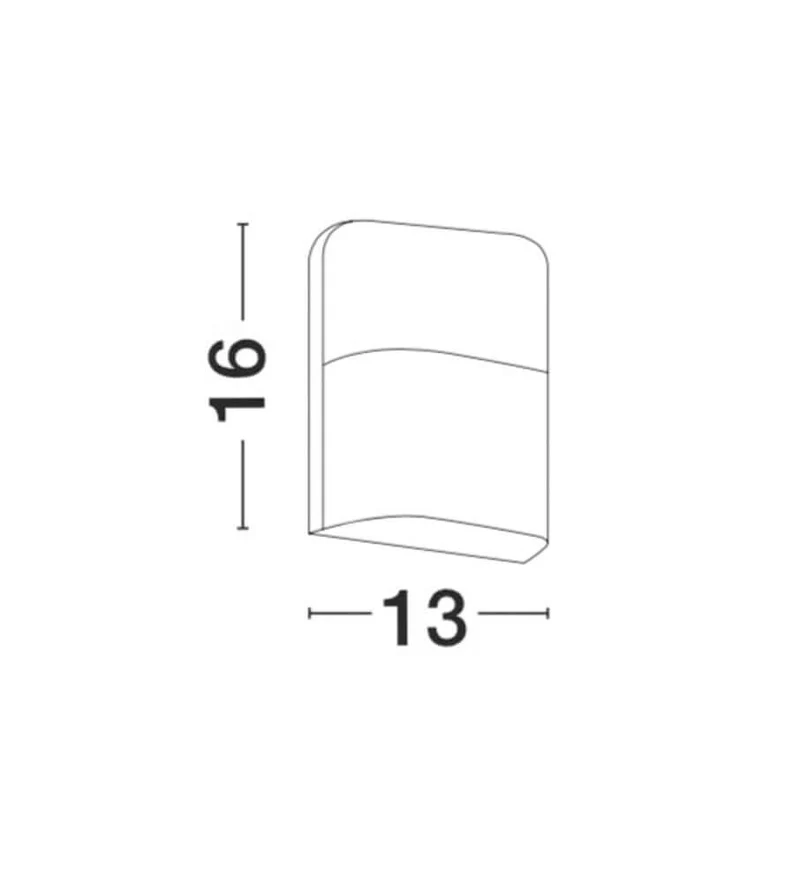Droplet LED Außenwandleuchte 3000K IP65