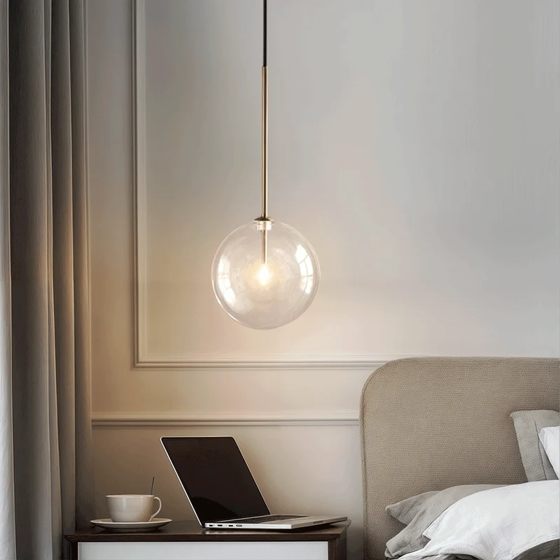 Euroselle Glass Ball Pendant Lights for Nordic Modern Home Decor