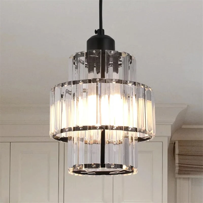Saela Crystal Pendants By Euroselle In Black Or Gold