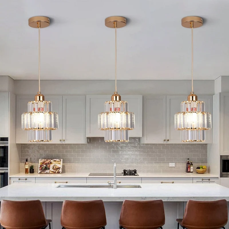 Saela Crystal Pendants By Euroselle In Black Or Gold