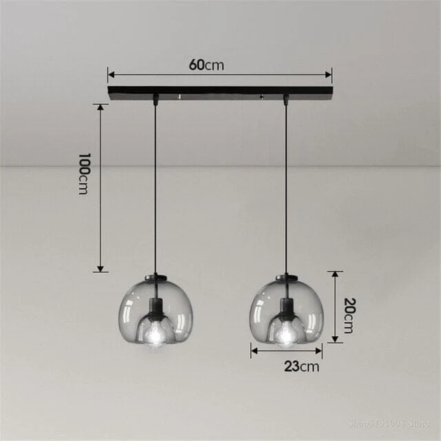 Antonio Glass Pendant Lamps From Euroselle For Modern Interiors