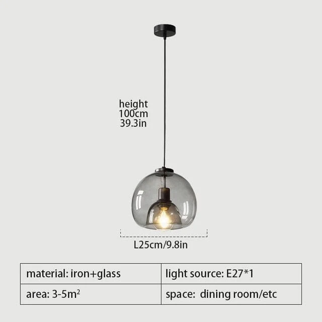 Antonio Glass Pendant Lamps From Euroselle For Modern Interiors