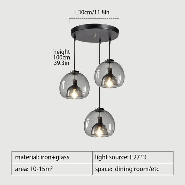 Antonio Glass Pendant Lamps From Euroselle For Modern Interiors