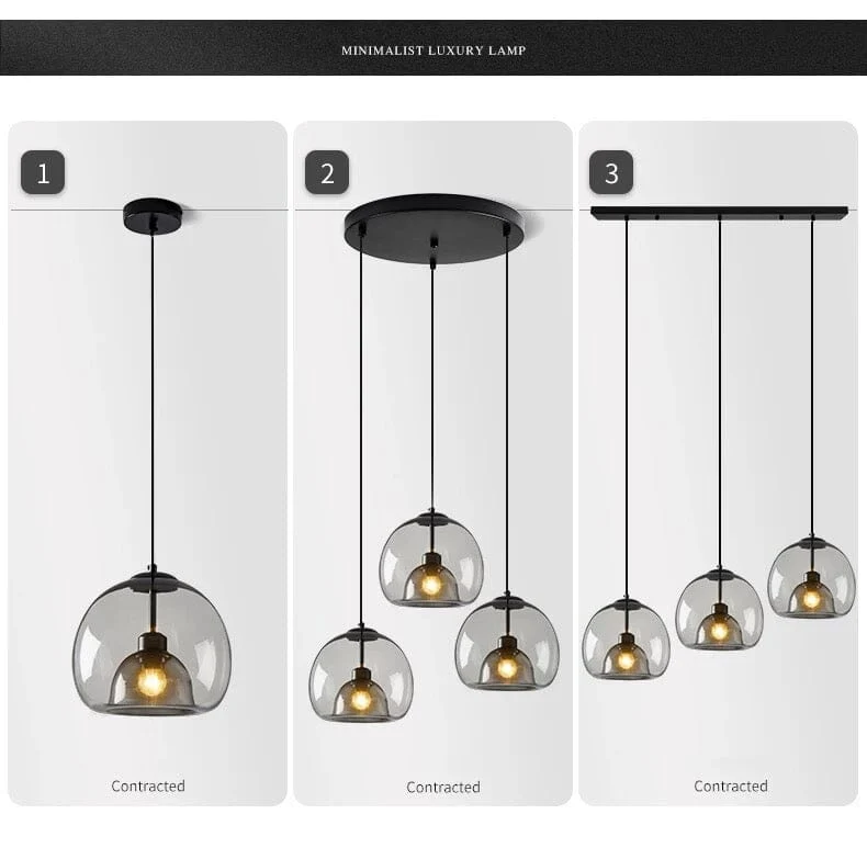Antonio Glass Pendant Lamps From Euroselle For Modern Interiors