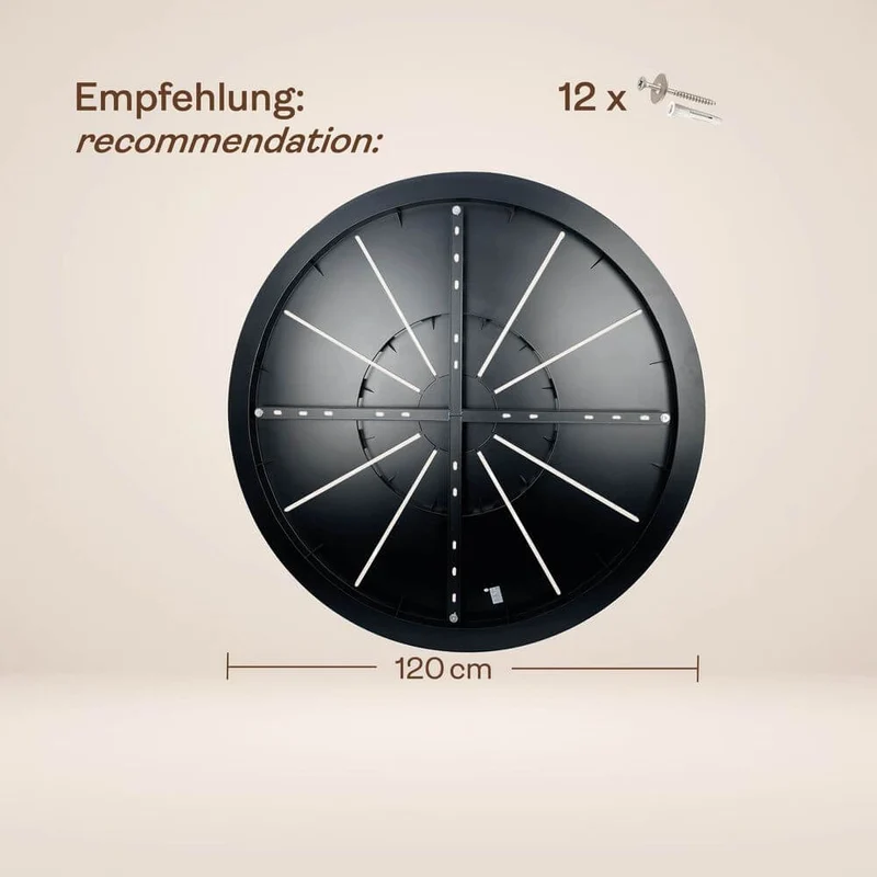 s.luce Echos Galerieleuchte 20-flammig Ø 120cm Baldachin Ø 18/25cm