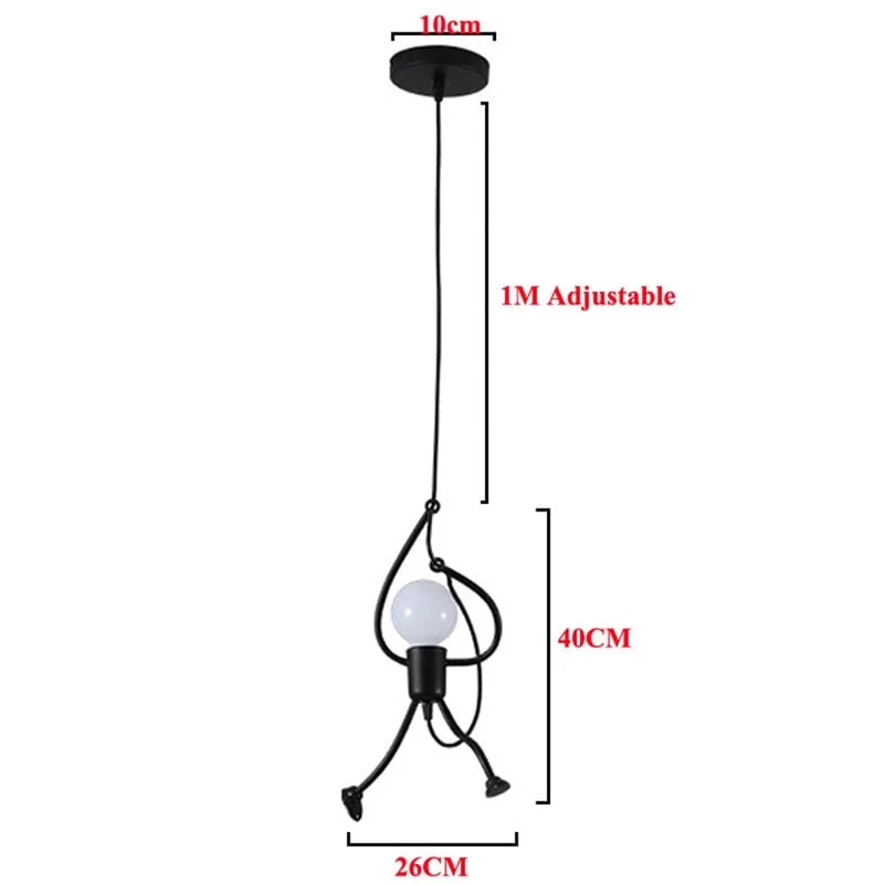 Euroselle Hanging Man Pendant Light For Home Decor