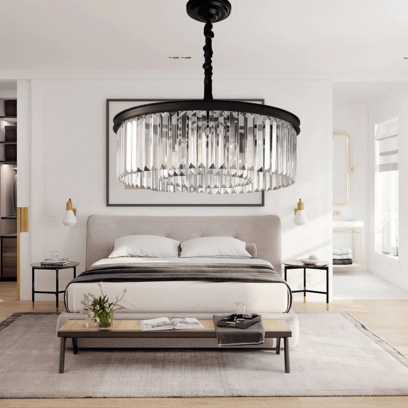 Helena Crystal Pendant From Euroselle Elegant Crystal Lighting Fixture