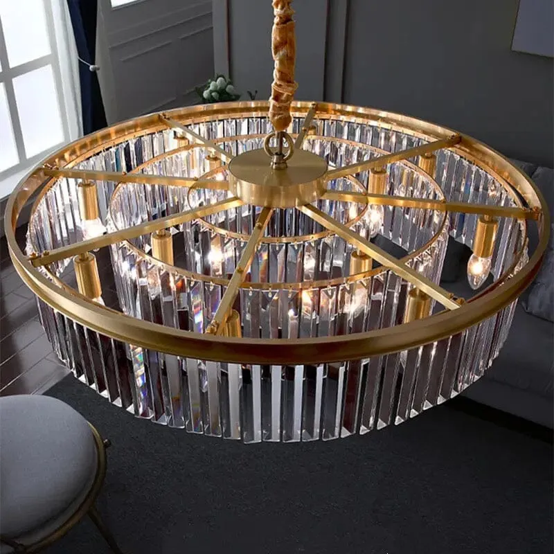 Helena Crystal Pendant From Euroselle Elegant Crystal Lighting Fixture