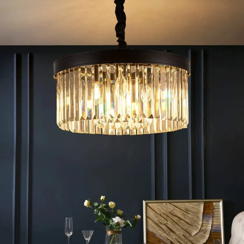 Helena Crystal Pendant From Euroselle Elegant Crystal Lighting Fixture