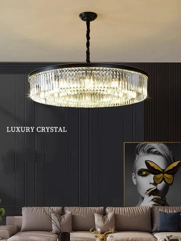 Helena Crystal Pendant From Euroselle Elegant Crystal Lighting Fixture