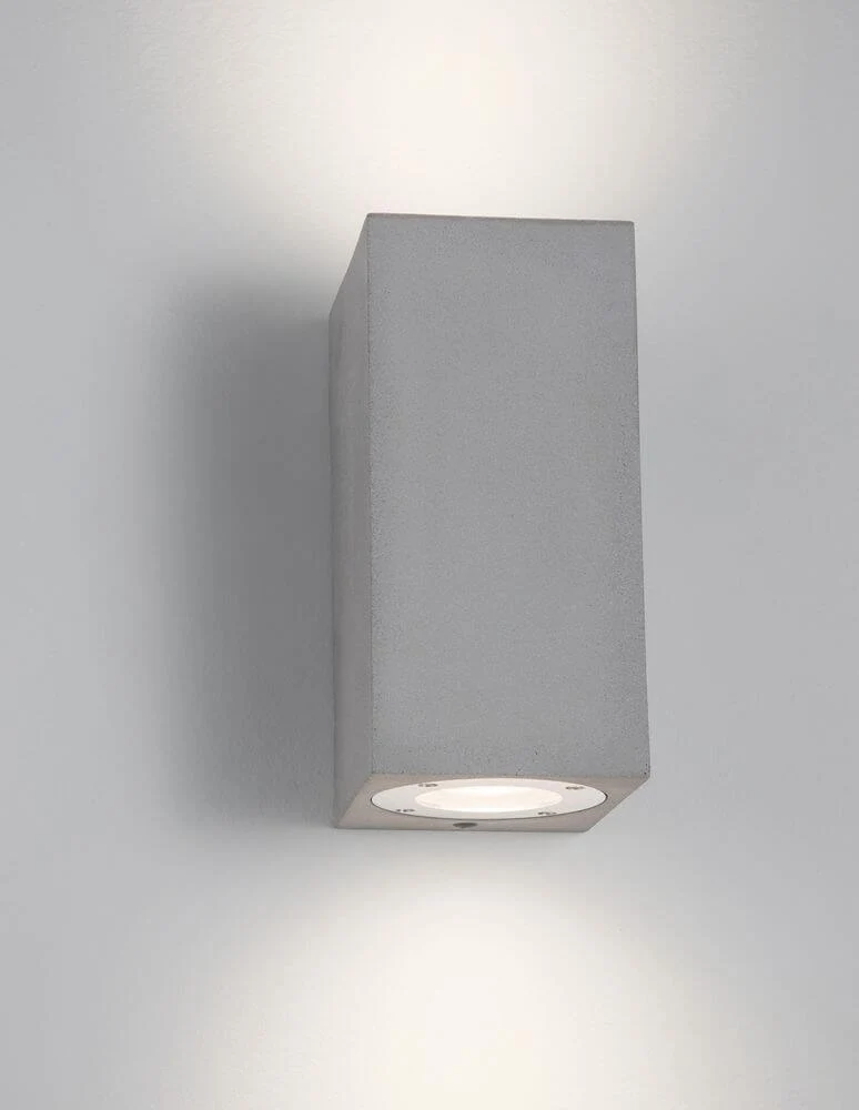 Fuento Außenwandleuchte H 18cm Beton IP65