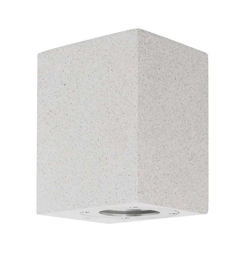 Fuento Außenwandleuchte H 12cm Beton IP65