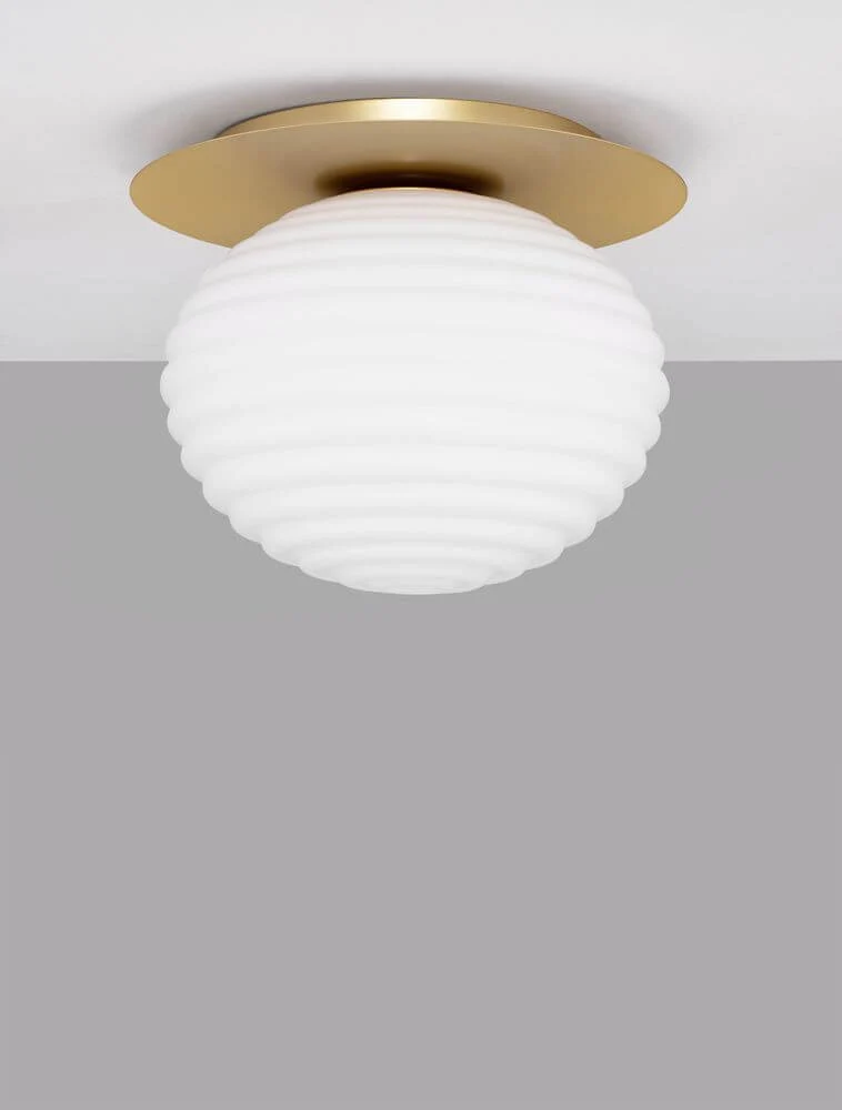 Allen Deckenleuchte E27 Gold, Weiß